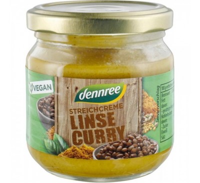 Pate vegetal cu linte si curry bio 180g